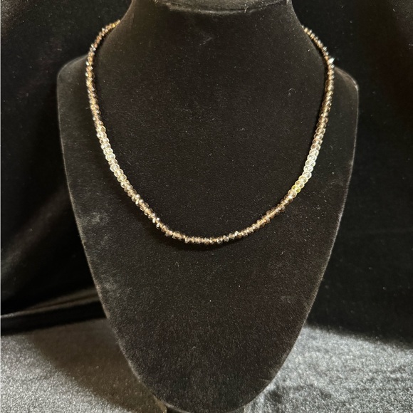 Smoky Quartz Beaded Necklace - Picture 2 of 4